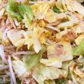 ねこねこさーん's cooksnap of when they made もやしきゃべつツナの卵炒め★.