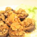 イエローバード's cooksnap of when they made 椎茸の肉詰め照り焼き玉ねぎソース添え.
