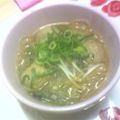 shaanti's cooksnap of when they made 中華風☆はるさめスープ（肉団子入り）.