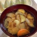 caruga's cooksnap of when they made 意外に美味☆ナスとセロリのお味噌汁.