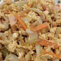 けちゃっぷらんど's cooksnap of when they made 白菜とおさかなソーセージの卵とじ.
