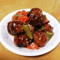 クックI7I5L1☆'s cooksnap of when they made 残ったハンバーグ種de肉団子.