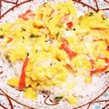 亜矢佳's cooksnap of when they made 卵消費♪簡単！時短！カニかまでカニ卵丼.
