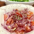 Superlittleboo's cooksnap of when they made たまねぎとトマトのマリネサラダ.