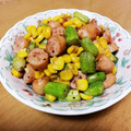 クックI7I5L1☆'s cooksnap of when they made とうもろこしとアスパラバター炒め.