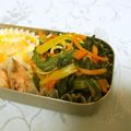 龍青空ママ's cooksnap of when they made お弁当に彩を☆オイマヨカレー炒め.