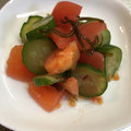 クックOWPJU3☆'s cooksnap of when they made シャキシャキきゅうりとトマトの酢の物.