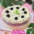 moko♪キッチン♪'s cooksnap of when they made ブルーベリームースとゼリーの2層デザート.