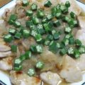 55才のおじさん's cooksnap of when they made 鶏胸肉のなめこおろし麺つゆかけ.
