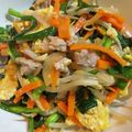 クック茶々茶's cooksnap of when they made ニラ玉豚バラもやしのオイスターソース炒め.