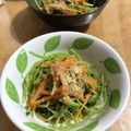 masako's cooksnap of when they made 豆苗とにんじんのナムル.