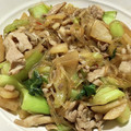 クックM6DK2O☆'s cooksnap of when they made 青梗菜と豚肉・大根・春雨炒め.