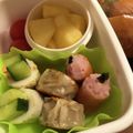 yuko16's cooksnap of when they made キャラ弁おかず★えんぴつ＆消しゴム.