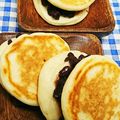 ととろ＆めい's cooksnap of when they made 自然派おやつ・甘酒入りのどら焼き風おやき.