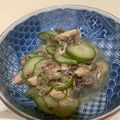 よっちゃんせっちゃん's cooksnap of when they made さば缶と胡瓜のポン酢和え.