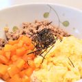 イエローバード's cooksnap of when they made フライパン1つで作る3色そぼろ丼.
