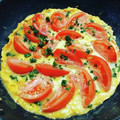 roll21's cooksnap of when they made ほうれん草とトマトチーズの洋風卵とじ.