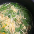 あちたんまん！'s cooksnap of when they made ふわふわ卵と水菜のスープ.