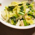 chikappe's cooksnap of when they made 白菜と小松菜のシーチキンみぞれサラダ.