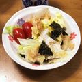 クックP8KGHH☆'s cooksnap of when they made 海苔と鰹節とレタスのサラダ☺⛄☕.