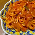 ぷぎぷぎブタ's cooksnap of when they made フライパン１つ！茹でない濃厚ナポリタン.
