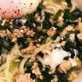 らんらんR's cooksnap of when they made ネギと挽肉のあったか♡鶏ガラ塩にゅうめん.