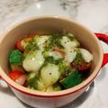 Chico・・☆'s cooksnap of when they made レンジで簡単アボトマチーズのバジルソース.