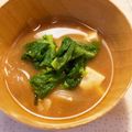 それいゆ★'s cooksnap of when they made 菜の花と大根のお味噌汁。.