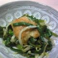 すいか☆summer's cooksnap of when they made 仙台麩（油麩）を使って!!おひたしを。.