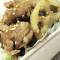 ゆけり３兄弟's cooksnap of when they made お弁当に。・＊・。豚肉と蓮根のきんぴら.