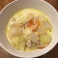 kimikimis's cooksnap of when they made 和洋風？ミルクと白菜とベーコンのスープ.