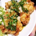 あまね's cooksnap of when they made 鶏もも肉の竜田揚げおろしポン酢.