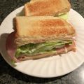 栗丸うさぎ's cooksnap of when they made シンプル☆ハムチーズサンドイッチ.