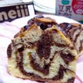 お菓子好きな中学生's cooksnap of when they made HMで簡単バナナマーブルパウンドケーキ♡.