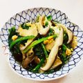 あっこ姉's cooksnap of when they made ほうれん草とシイタケの玉子とじ.