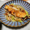 りえっくす♡'s cooksnap of when they made レンジで簡単♪鮭のちゃんちゃん焼き風～♪.