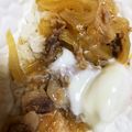 fumifumichan's cooksnap of when they made 男の料理〜！牛丼どんドン…豚丼ですが….