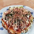 ナナッコ☆724's cooksnap of when they made 市販粉不要。おいしいよ。白菜のお好み焼き.