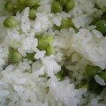 なみち～'s cooksnap of when they made 緑鮮やか　翡翠色の豆ご飯.
