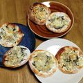 和☆2049's cooksnap of when they made 簡単！餃子皮のしそジャコチーズピザ風.