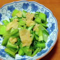 ともみん家's cooksnap of when they made 簡単 大根葉と松山あげのゴマ油炒め.
