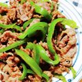 まぶたん's cooksnap of when they made 牛ピーのオイスターソース炒め☆子どもにも.