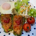 たけちん００７'s cooksnap of when they made 簡単美味しいピーマンの肉詰め.