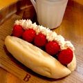 中村ベーカリー's cooksnap of when they made 小倉いちごホイップドッグ＊フルーツサンド.