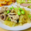 kotorinpi's cooksnap of when they made スライス大根と豚こま肉の生姜焼き.