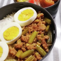 saalalan's cooksnap of when they made 豚挽肉とニンニクの芽炒め丼.
