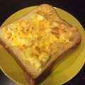 karingo425's cooksnap of when they made 休日の朝ごはん♪卵チーズトースト♪.