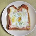 Cony◎'s cooksnap of when they made 朝食！旨旨！ベーコンエッグトースト.