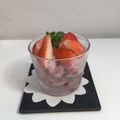 horseland's cooksnap of when they made 甘酸っぱい❤生いちごミルクかき氷｡ஐஃ.