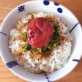 hiroerico's cooksnap of when they made ねこまんまに梅干しON！梅おかかごはん.